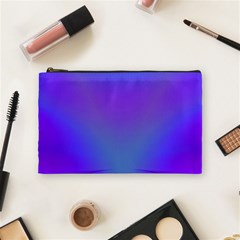 Violet Fractal Background Cosmetic Bag (medium)  by Simbadda