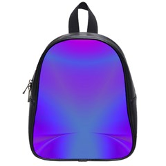 Violet Fractal Background School Bags (small)  by Simbadda