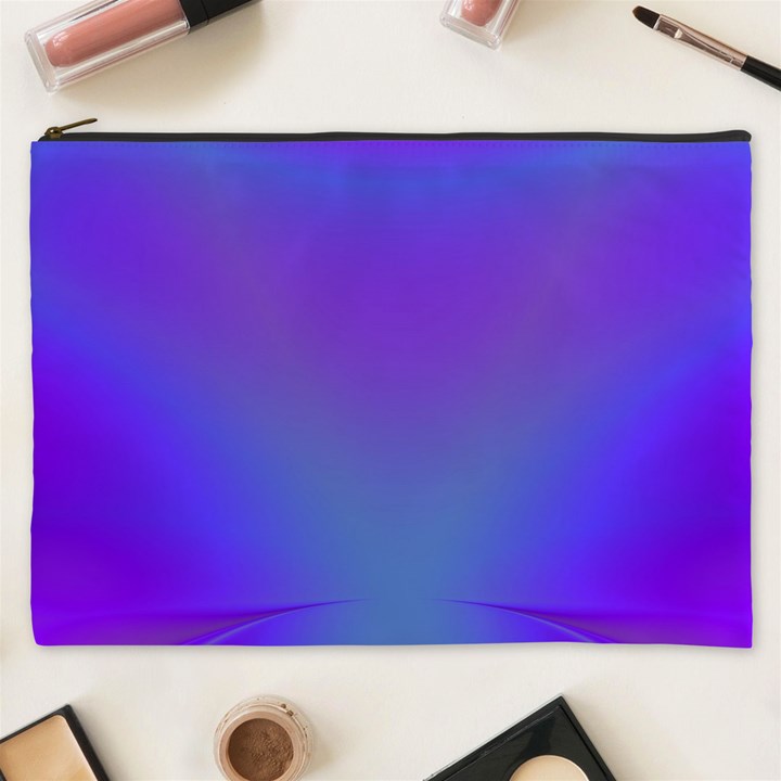 Violet Fractal Background Cosmetic Bag (XXXL) 