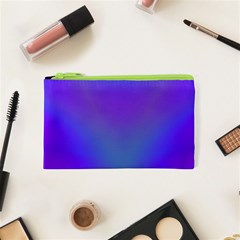 Violet Fractal Background Cosmetic Bag (xs) by Simbadda