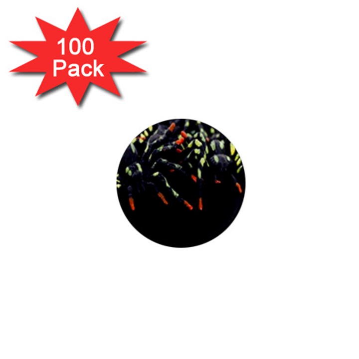 Colorful Spiders For Your Dark Halloween Projects 1  Mini Magnets (100 pack) 