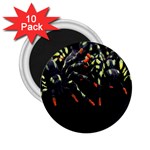 Colorful Spiders For Your Dark Halloween Projects 2.25  Magnets (10 pack)  Front