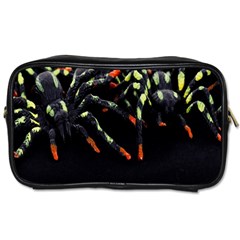 Colorful Spiders For Your Dark Halloween Projects Toiletries Bags 2-side by Simbadda