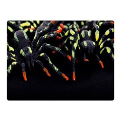 Colorful Spiders For Your Dark Halloween Projects Double Sided Flano Blanket (mini)  by Simbadda