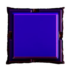 Blue Fractal Square Button Standard Cushion Case (one Side) by Simbadda