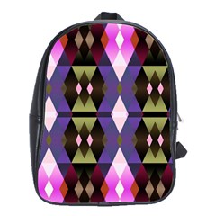 Geometric Abstract Background Art School Bags(large)  by Simbadda