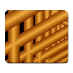 Fractal Background With Gold Pipes Large Mousepads by Simbadda