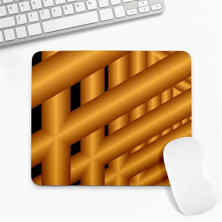 Fractal Background With Gold Pipes Large Mousepads