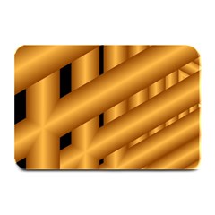 Fractal Background With Gold Pipes Plate Mats by Simbadda