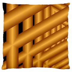 Fractal Background With Gold Pipes Standard Flano Cushion Case (two Sides) by Simbadda