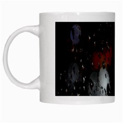 Lights And Drops While On The Road White Mugs by Simbadda