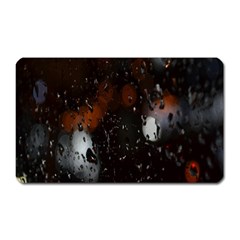 Lights And Drops While On The Road Magnet (rectangular) by Simbadda