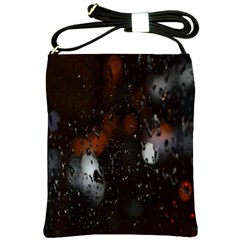 Lights And Drops While On The Road Shoulder Sling Bags by Simbadda