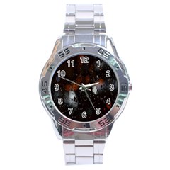 Lights And Drops While On The Road Stainless Steel Analogue Watch by Simbadda