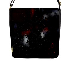 Lights And Drops While On The Road Flap Messenger Bag (l)  by Simbadda