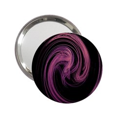 A Pink Purple Swirl Fractal And Flame Style 2 25  Handbag Mirrors by Simbadda