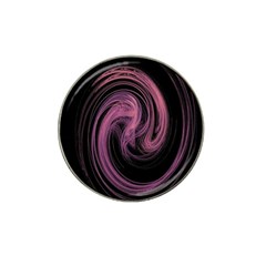 A Pink Purple Swirl Fractal And Flame Style Hat Clip Ball Marker by Simbadda