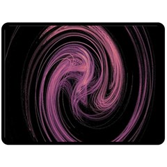 A Pink Purple Swirl Fractal And Flame Style Fleece Blanket (large)  by Simbadda