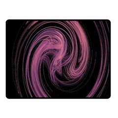 A Pink Purple Swirl Fractal And Flame Style Fleece Blanket (small) by Simbadda