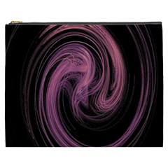 A Pink Purple Swirl Fractal And Flame Style Cosmetic Bag (xxxl)  by Simbadda