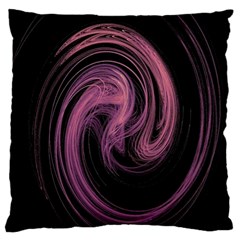 A Pink Purple Swirl Fractal And Flame Style Standard Flano Cushion Case (one Side) by Simbadda