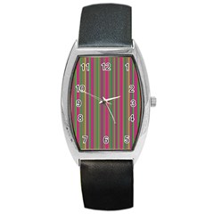 Lines Barrel Style Metal Watch by Valentinaart