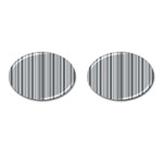 Lines Cufflinks (Oval) Front(Pair)