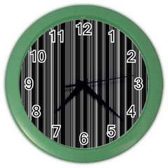 Lines Color Wall Clocks by Valentinaart