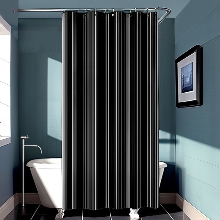 Lines Shower Curtain 36  x 72  (Stall) 