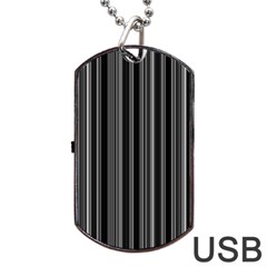 Lines Dog Tag Usb Flash (one Side) by Valentinaart