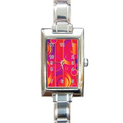 Pattern Rectangle Italian Charm Watch by Valentinaart