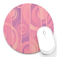 Pattern Round Mousepads by Valentinaart