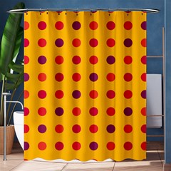 Polka Dots  Shower Curtain 60  X 72  (medium)  by Valentinaart