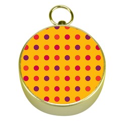 Polka Dots  Gold Compasses by Valentinaart