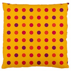 Polka Dots  Large Flano Cushion Case (one Side)