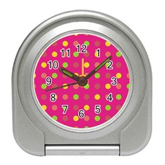 Polka Dots  Travel Alarm Clocks by Valentinaart