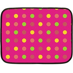 Polka Dots  Fleece Blanket (mini) by Valentinaart