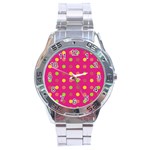 Polka dots  Stainless Steel Analogue Watch Front