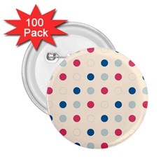 Polka Dots  2 25  Buttons (100 Pack)  by Valentinaart