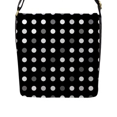 Polka Dots  Flap Messenger Bag (l)  by Valentinaart