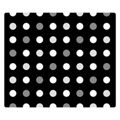 Polka Dots  Double Sided Flano Blanket (small)  by Valentinaart