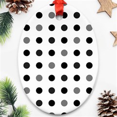 Polka Dots  Ornament (oval) by Valentinaart