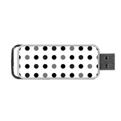 Polka Dots  Portable Usb Flash (one Side) by Valentinaart