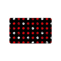 Polka Dots  Magnet (name Card) by Valentinaart