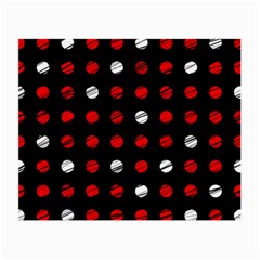 Polka Dots  Small Glasses Cloth (2-side) by Valentinaart