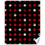 Polka dots  Canvas 11  x 14   10.95 x13.48  Canvas - 1