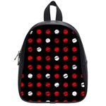 Polka dots  School Bags (Small)  Front