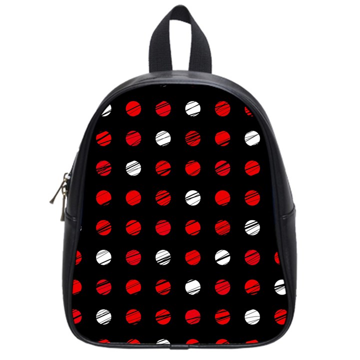 Polka dots  School Bags (Small) 