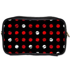 Polka Dots  Toiletries Bags 2-side by Valentinaart