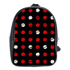 Polka Dots  School Bags (xl)  by Valentinaart